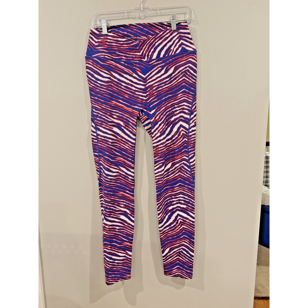Zubaz Buffalo Bills Leggings Womens XL Mafia Stripes NFL